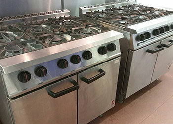 Photo of a two commercial oven ranges