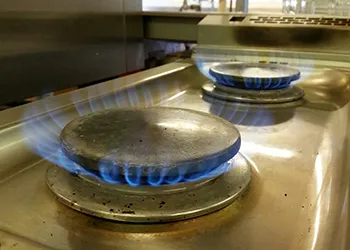 Photo of a Gas Ring Alight